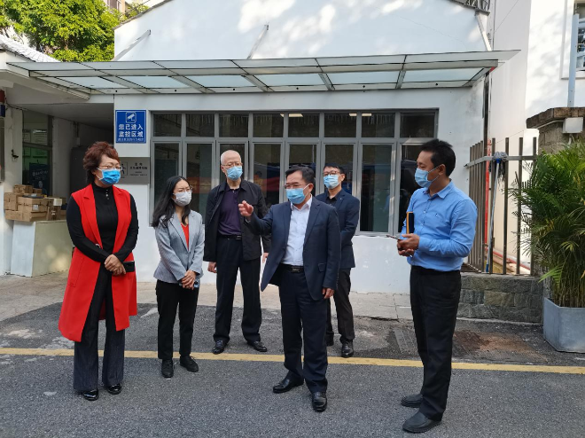 盐田区政府副区长张雄汉同志检查督导养老机构安全生产和疫情防控工作