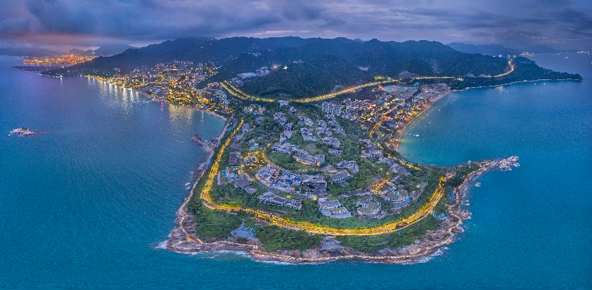 梅沙湾华灯初上